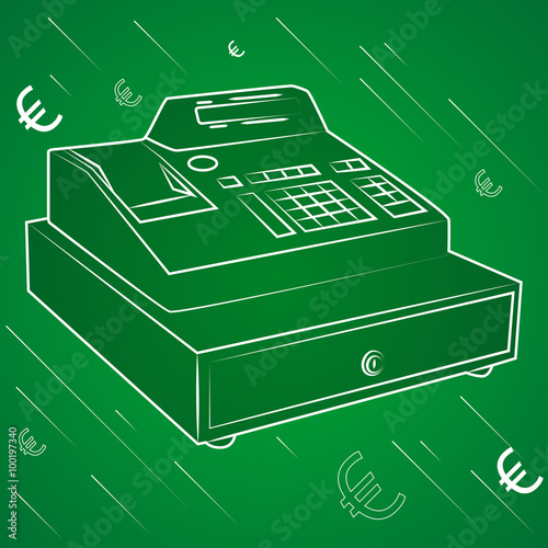 Касса. Cash register.