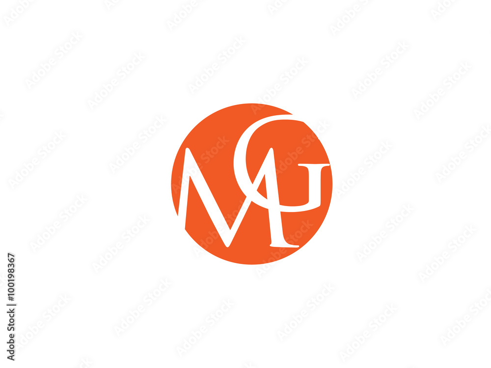 Fototapeta premium Double MG letter logo