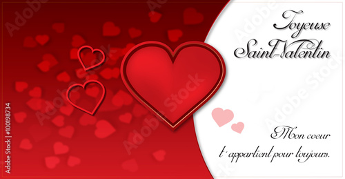 Carte Saint-Valentin
