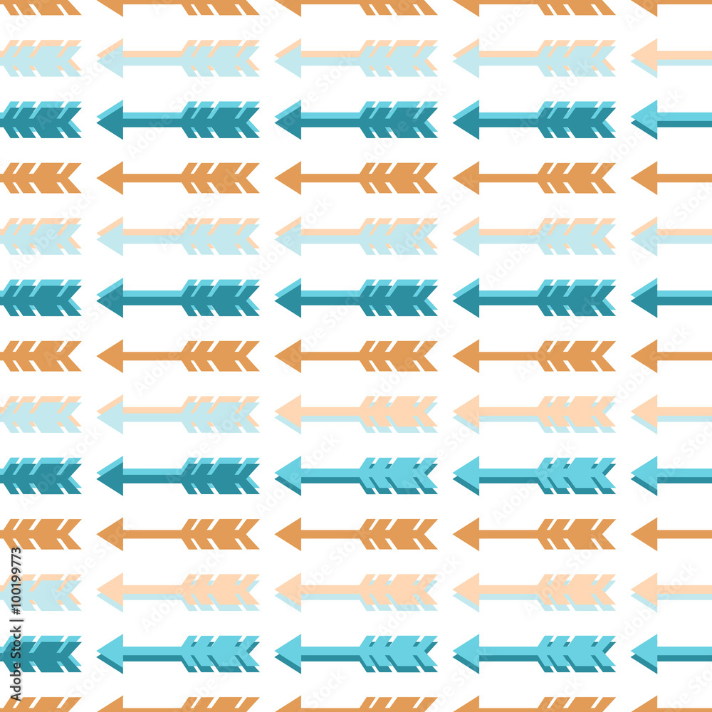 Seamless pattern with arrows