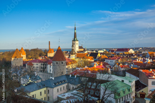 Tallinn, Estonia old city landscape