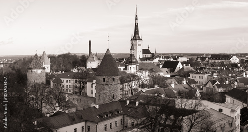 Tallinn, Estonia old city landscape