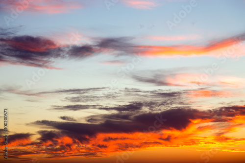 Beautiful colorful sunset © Sergey Lavrentev
