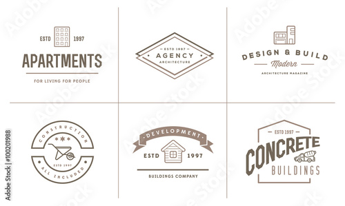 Set of Vector Construction Building Icons Home and Repair can be used as Logo or Icon in premium quality © ckybe