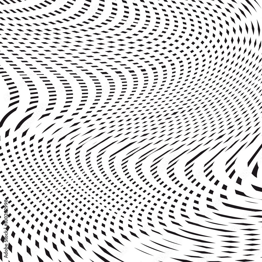 Geometric background created with moire style. Vector Geometric background created with moire style. Vector