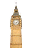 Big ben isolated on white, clipping path included
