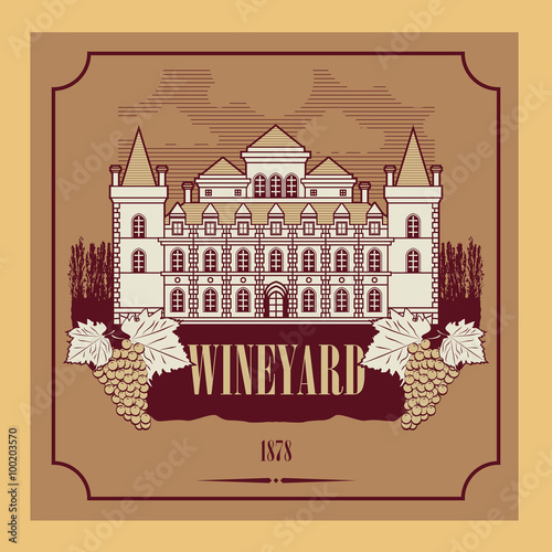 Vintage wine label