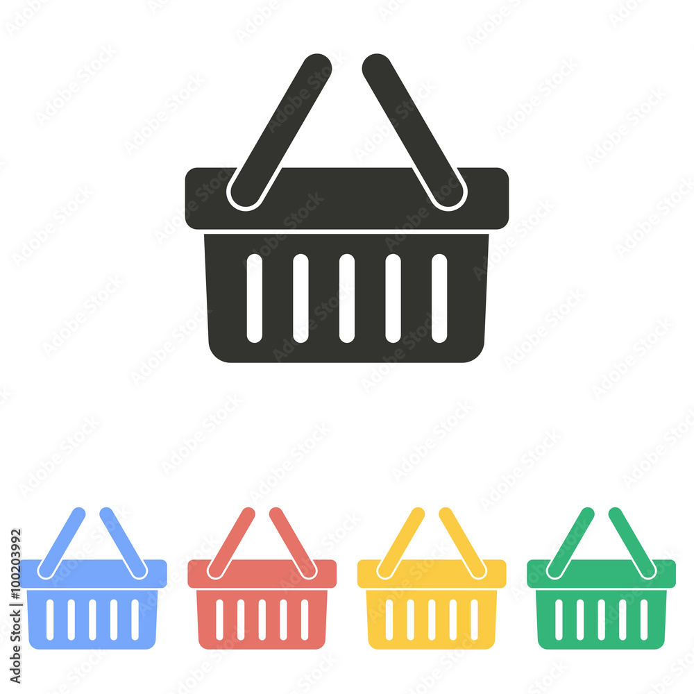 Shopping basket - vector icon. Shopping basket - vector icon.