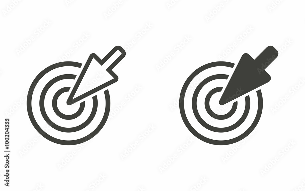 Aim - vector icon. Aim - vector icon.