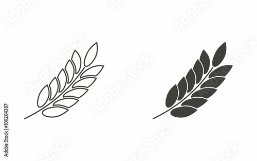 Barley - vector icon.