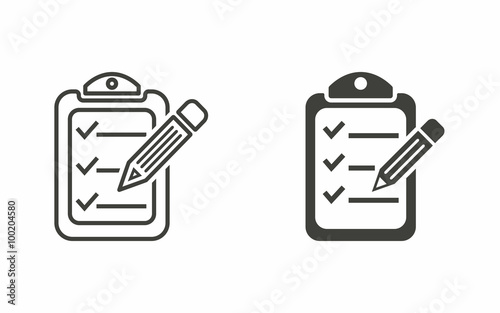 Clipboard - vector icon.
