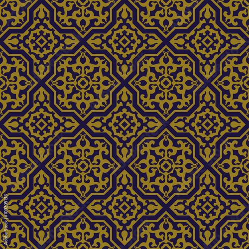 Elegant antique background image of Islam cross royal kaleidoscope pattern. 