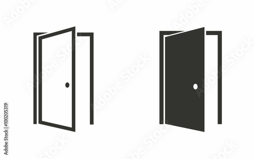 Door - vector icon. photo