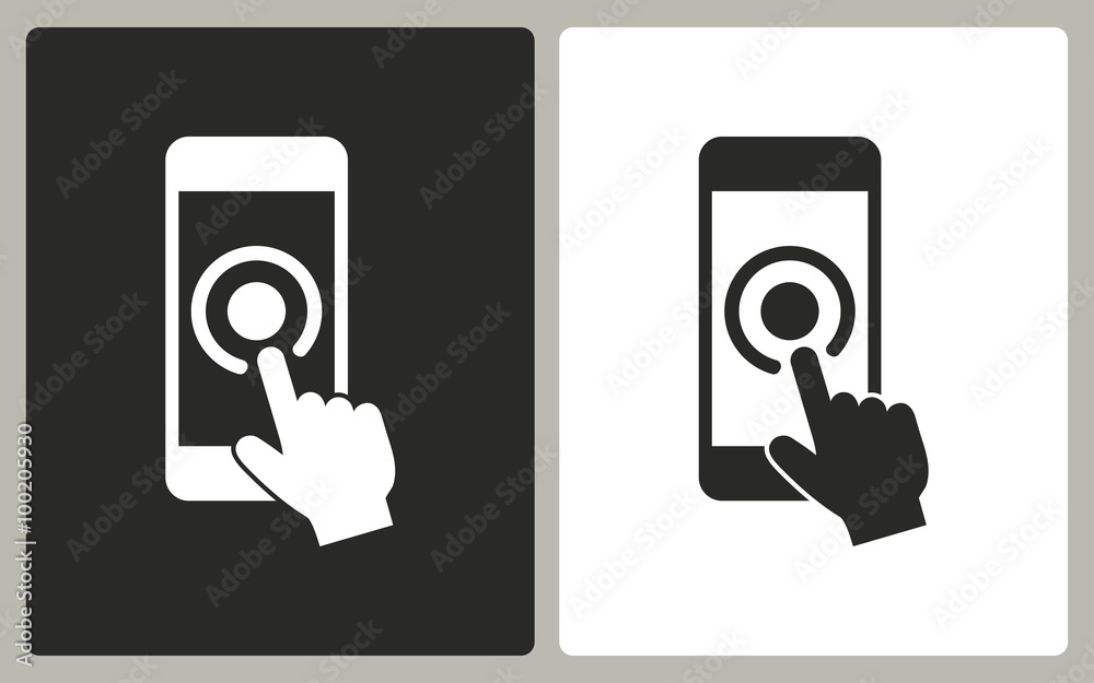 Touch - vector icon. Touch - vector icon.