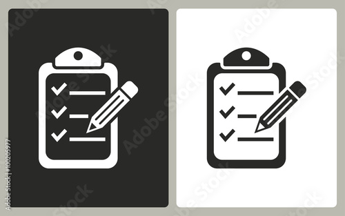 Clipboard - vector icon.