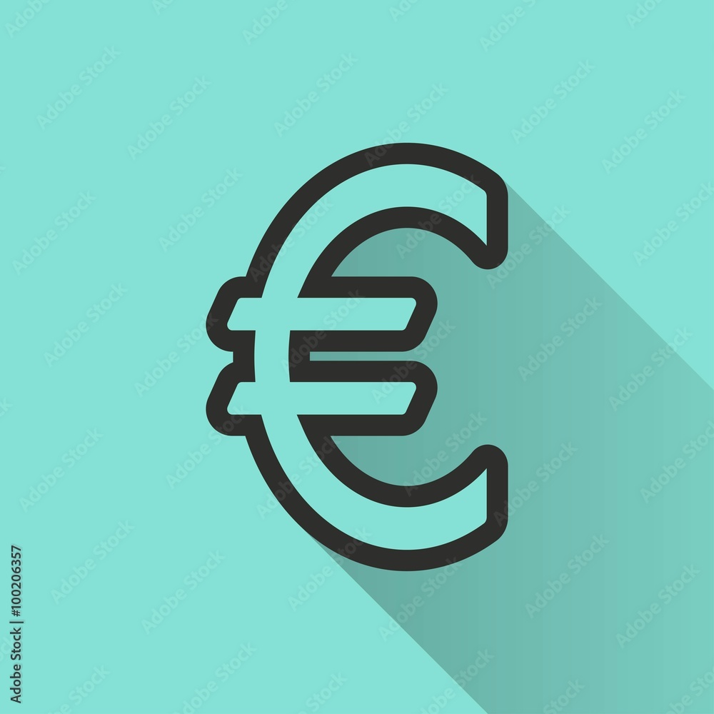 Euro - vector icon. Euro - vector icon.