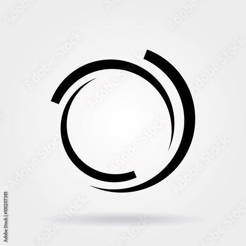 Vector icon, circle company logo design