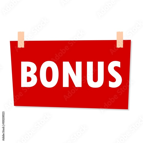 Bonus Sign - illustration