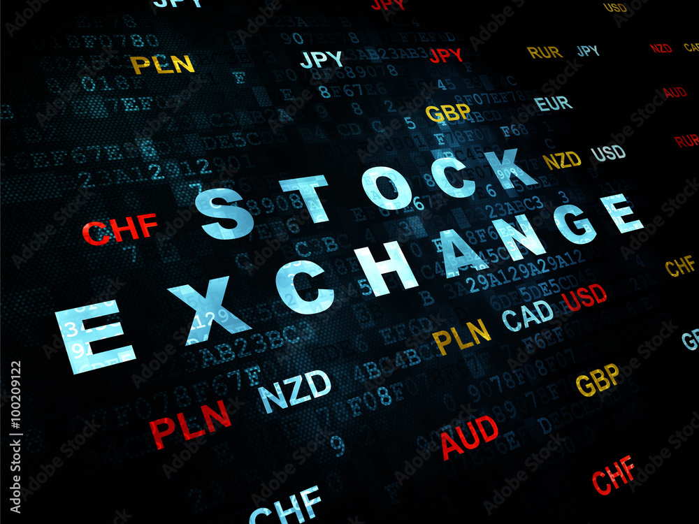Business concept: Stock Exchange on Digital background Business concept: Stock Exchange on Digital background