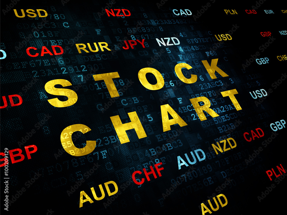 Business concept: Stock Chart on Digital background Business concept: Stock Chart on Digital background
