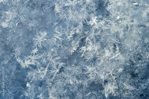 Snowflakes background macro