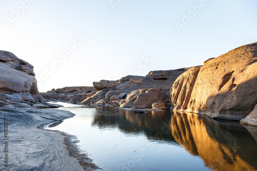 Sam Pan Bok in Mae Kong river. Ubonratchathani Province ,Thailan