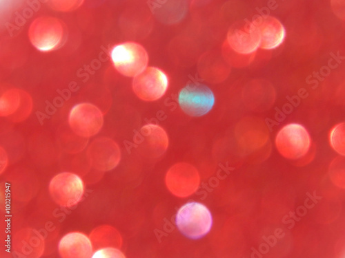 Defocused red bokeh light, background