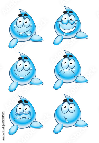 Smiles drops of water