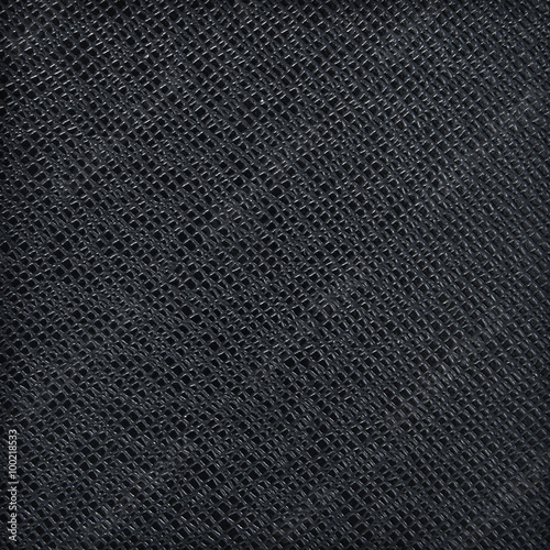 black artificial leather texture for background