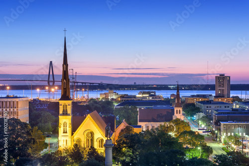 Charleston  South Carolina  USA downtown skyline.