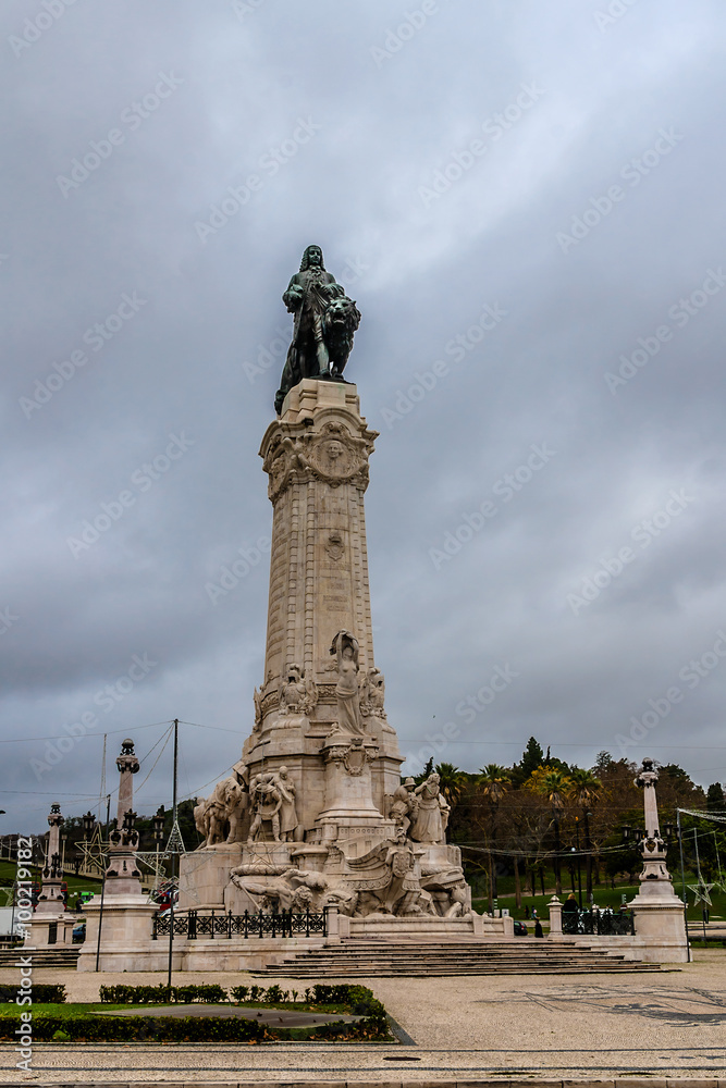 Monument to Marquis of Pombal (prime minister). Lisbon, Portugal