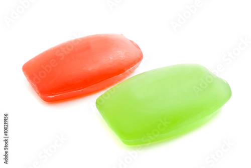 pair of pieces of fragrant soap