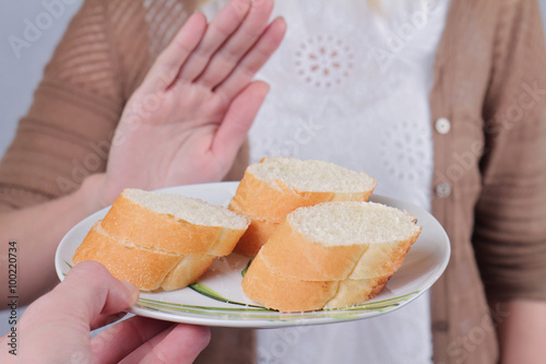 Konstfotografi Gluten intolerance and diet concept