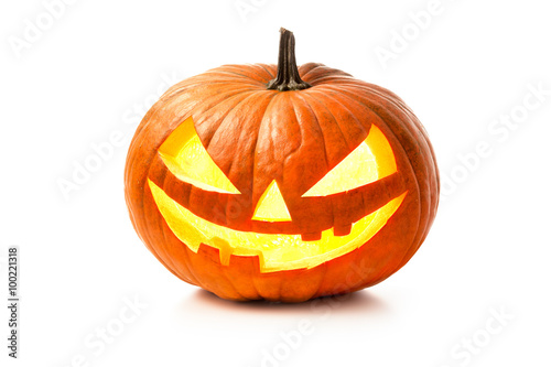 Obraz na plátně Halloween pumpkin head jack lantern