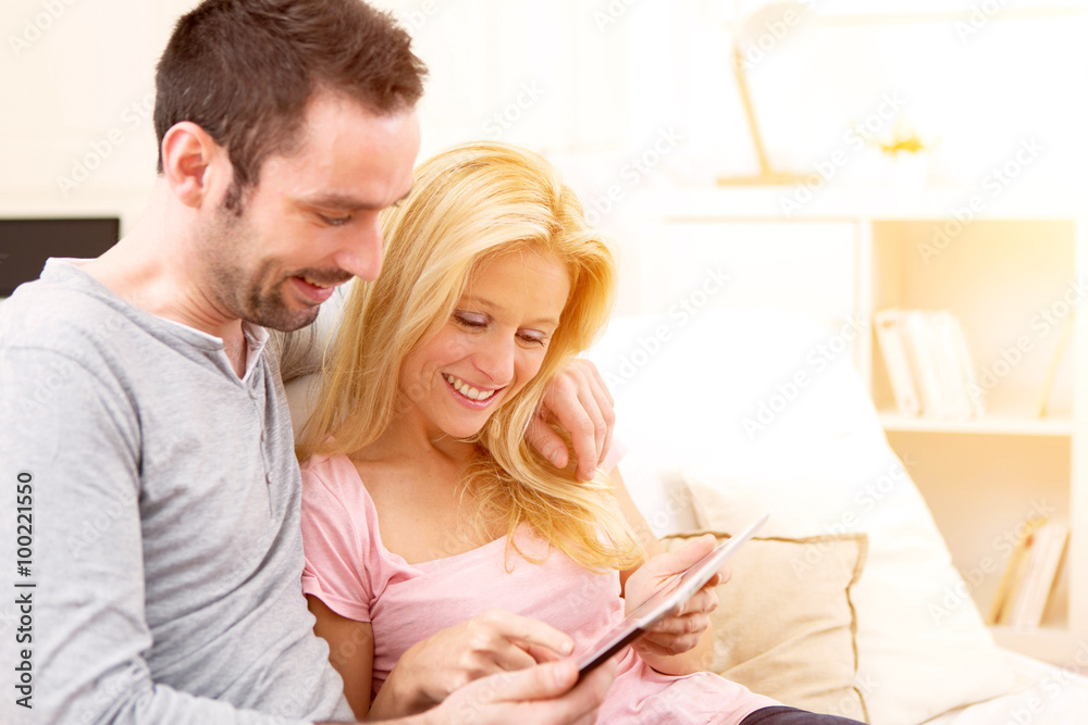 Young attractive couple having fun doing selfie Young attractive couple having fun doing selfie