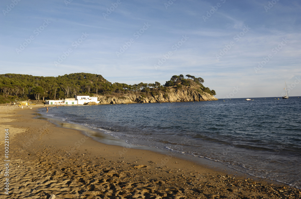 “El Castell” Beach, Palamos, Costa Brava, Girona,Spain