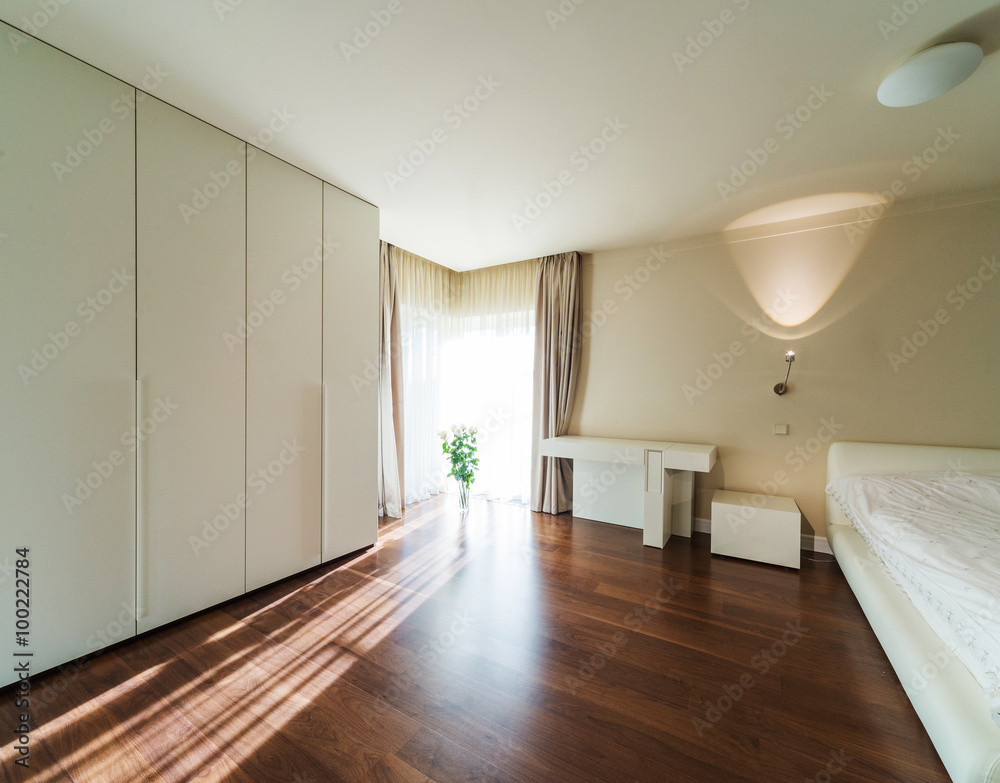 Fototapeta premium Interior design: Big modern Bedroom
