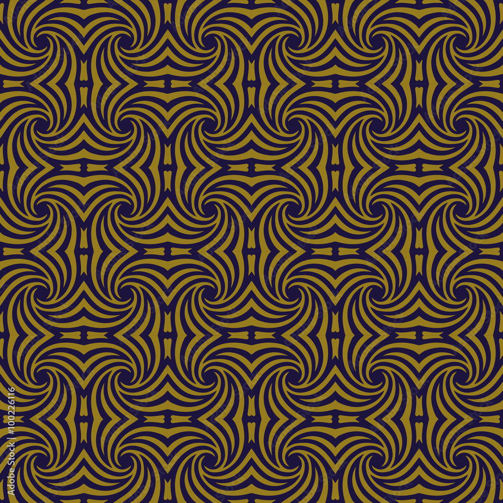 Elegant antique background image of spiral kaleidoscope pattern.
