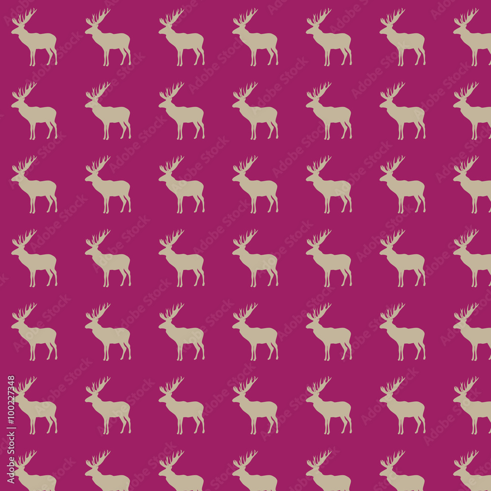 Pattern with deer Pattern with deer