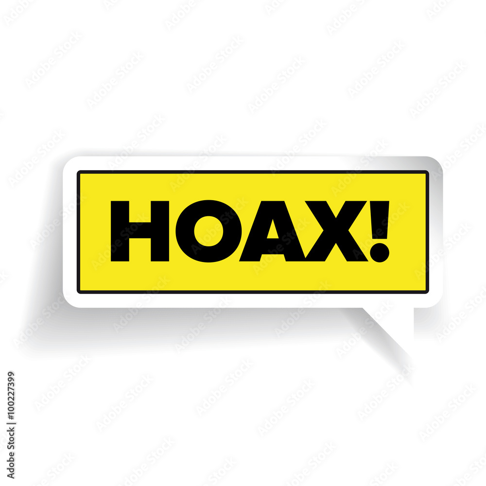 Internet Hoax warning label vector Internet Hoax warning label vector