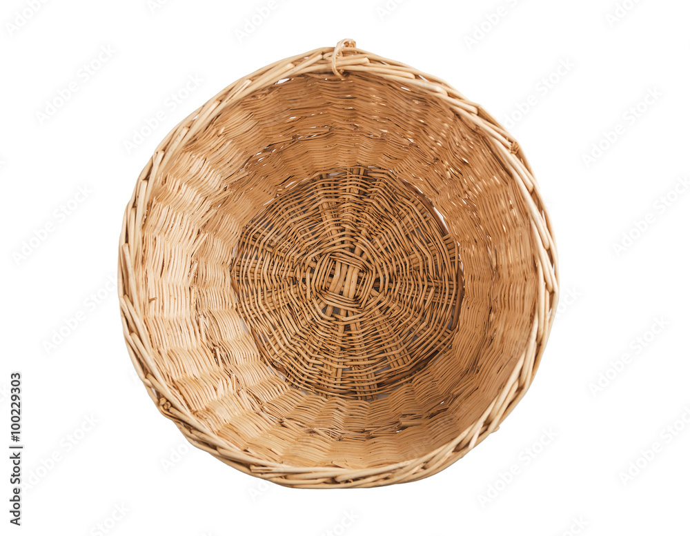 Fototapeta premium Wicker basket inside.