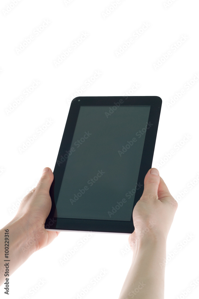 Tablet computer hands