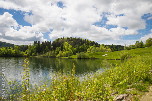 Gradisko lake, Lukovica, Slovenia photo