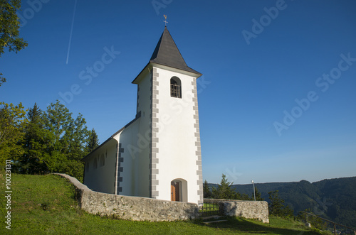 St. Vid church, Tuhinj valley, Slovenia photo