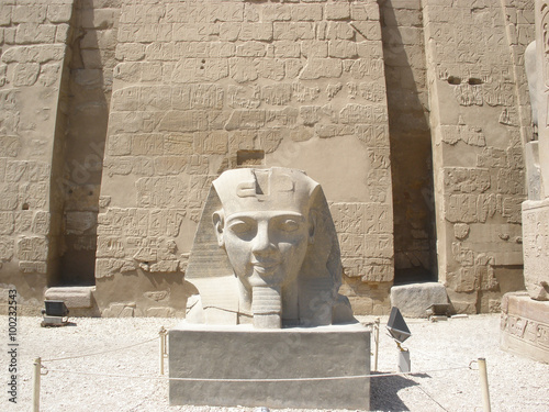 statue of Ramses 2 at Luxor temple (head)