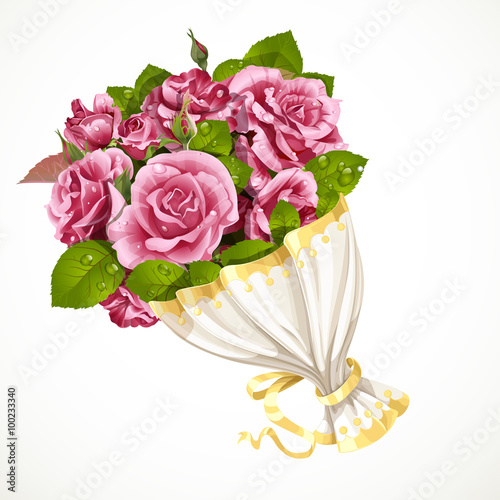 Bouquet of red roses Valentines day gift
