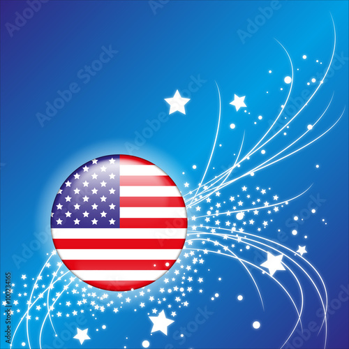 Hintergrund Amerika USA Sterne Vektor Illustration