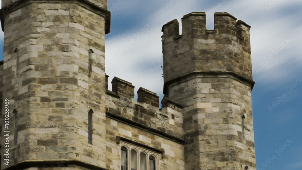 Time-lapse of clouds passing over Leeds Castle in England. Cropped. Time-lapse of clouds passing over Leeds Castle in England. Cropped.