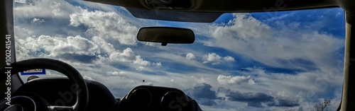 Clouds through windshield © semanita
