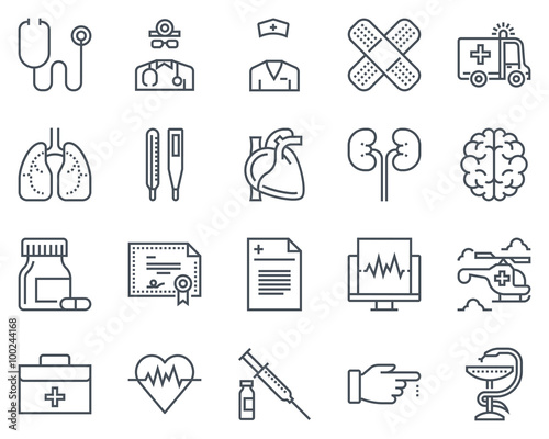 Medical icon set